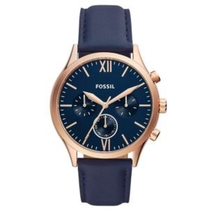 Fossil Round Blue Men Watch Bq2412