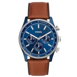Fossil Round Blue Men Watch Bq2512