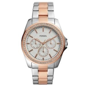 Fossil Round Silver Women Watch Bq3420