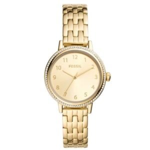 Fossil Round Gold Women Watch Bq3655
