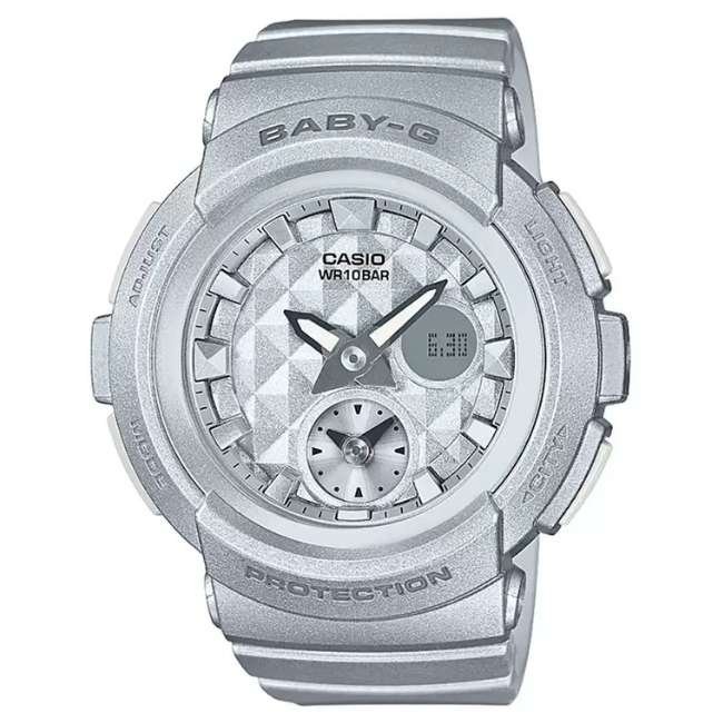 Casio Baby-G Round Women Silver Watch BX077