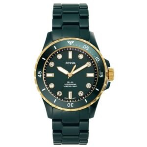 Fossil Round Green Women Watch Ce1124