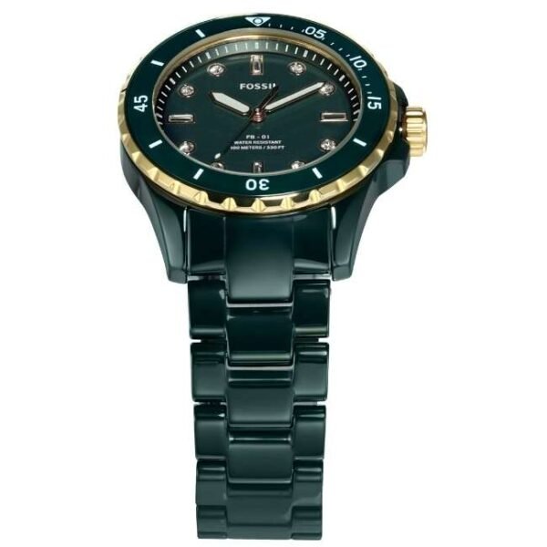 Fossil Round Green Women Watch Ce1124