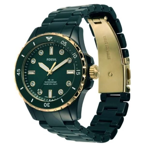 Fossil Round Green Women Watch Ce1124