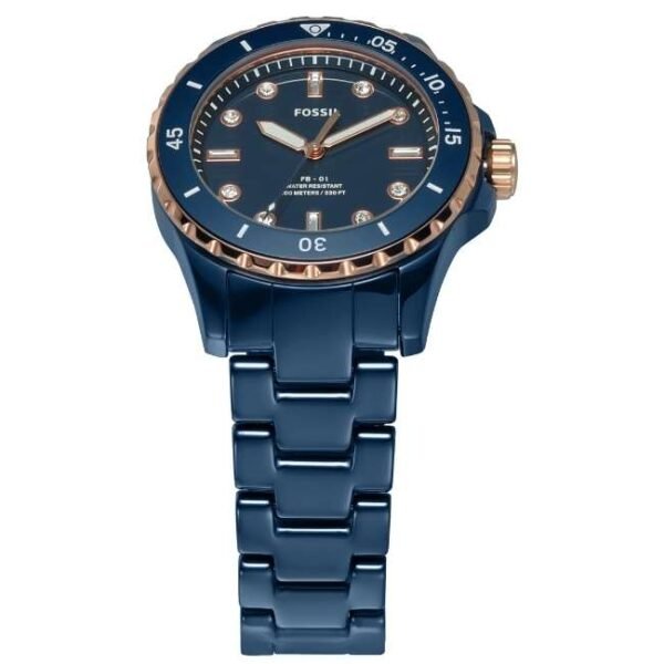 Fossil Round Blue Women Watch Ce1125