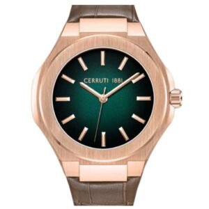 Cerruti 1881 Men Leather Strap Analog Watch -CECIWGA0043003