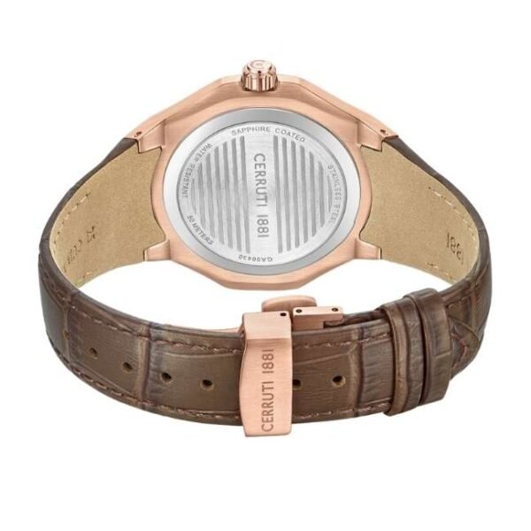 Cerruti 1881 Men Leather Strap Analog Watch -CECIWGA0043003