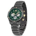 Cerruti 1881 Green Dial Stainless Steel Strap Watch for Men-CECIWGI2207403