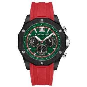 Cerruti 1881 Men Chronograph Watch with Silicone Strap-CECIWGO0019102W