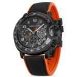 Cerruti 1881 Black Dial Silicone Strap Watch For Men-CECIWGO2206805W