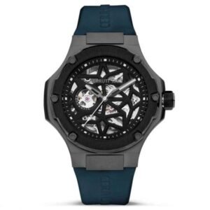 Cerruti 1881 Black Dial Silicone Strap Watch for Men-CECIWGR0007102