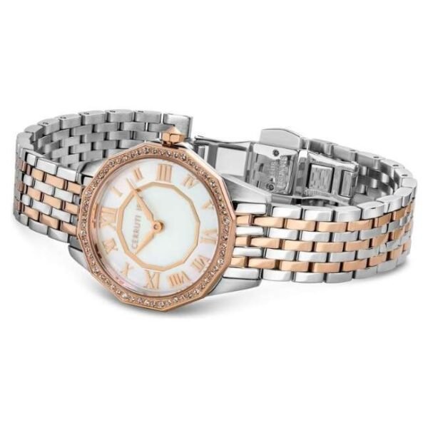 Cerruti 1881 Quartz Analog Mother of Pearl Dial Stainless Steel Strap Watch for Women-CECIWLG0008205W