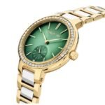 Cerruti 1881 Quartz Multifunction Green Dial Stainless Steel Strap Watch for Women-CECIWLG2225602W