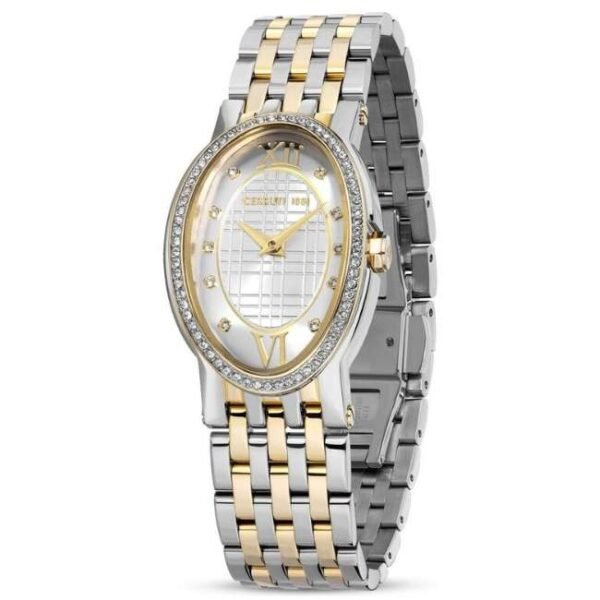 Cerruti 1881 Quartz Analog Silver Dial Stainless Steel Strap Watch for Women-CECIWLG2226102W