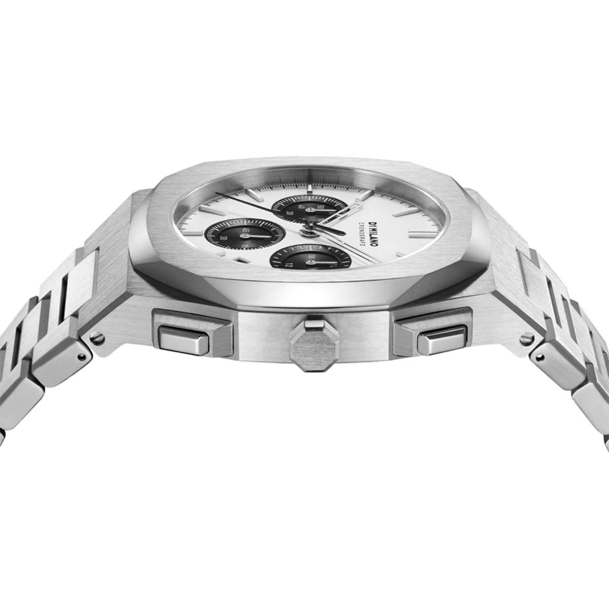 D1 Milano Chronograph Analog Silver Dial Men's Watch-CHBJ05