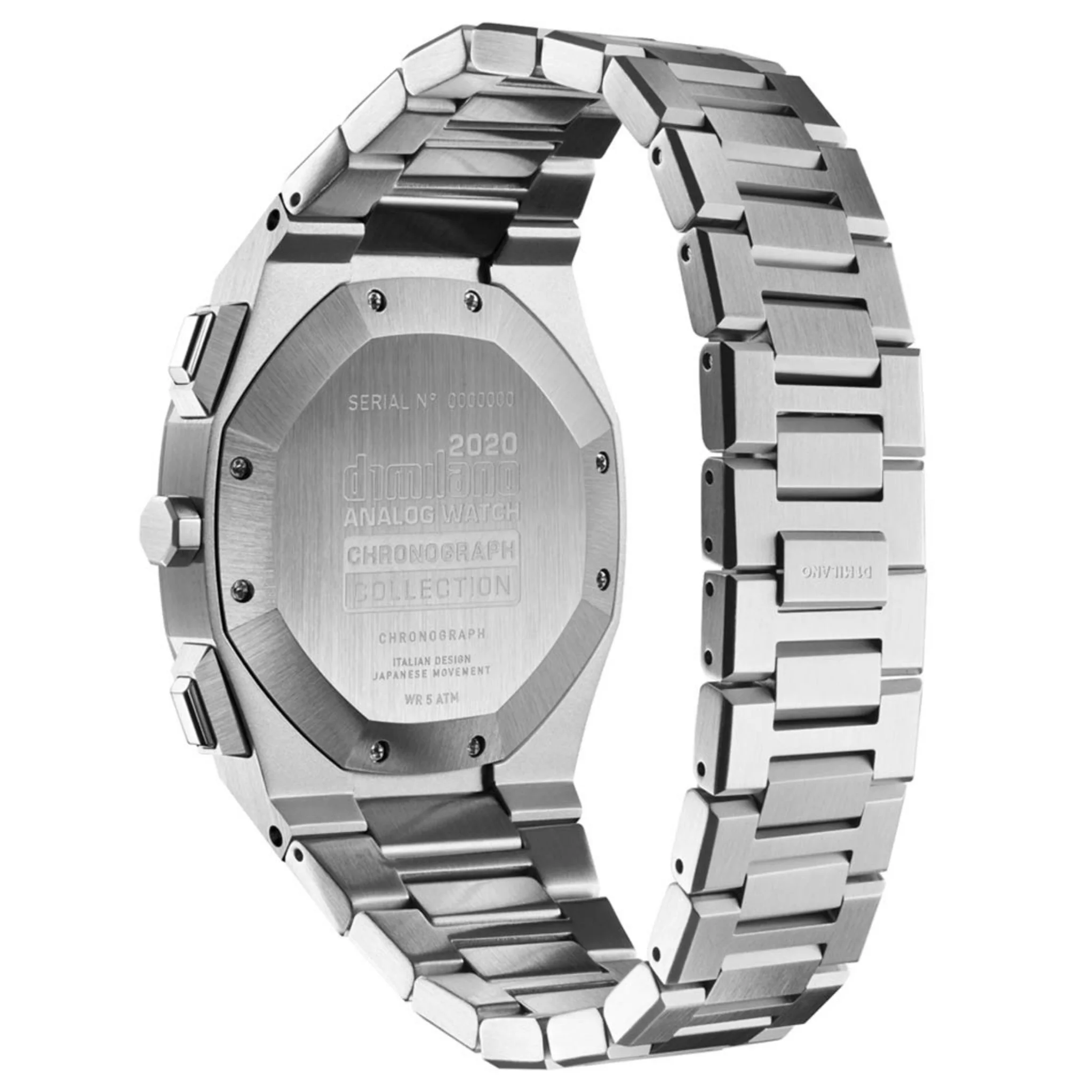 D1 Milano Chronograph Analog Silver Dial Men's Watch-CHBJ05