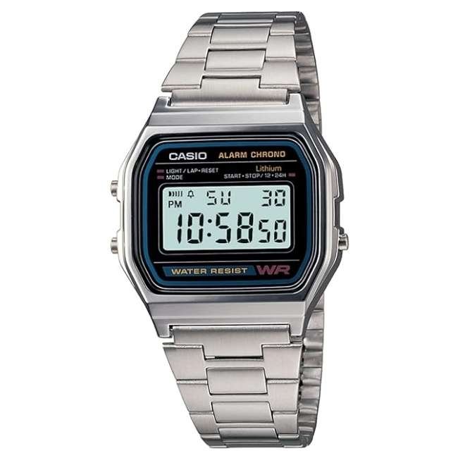 Casio Rectangular Unisex Black Watch D011