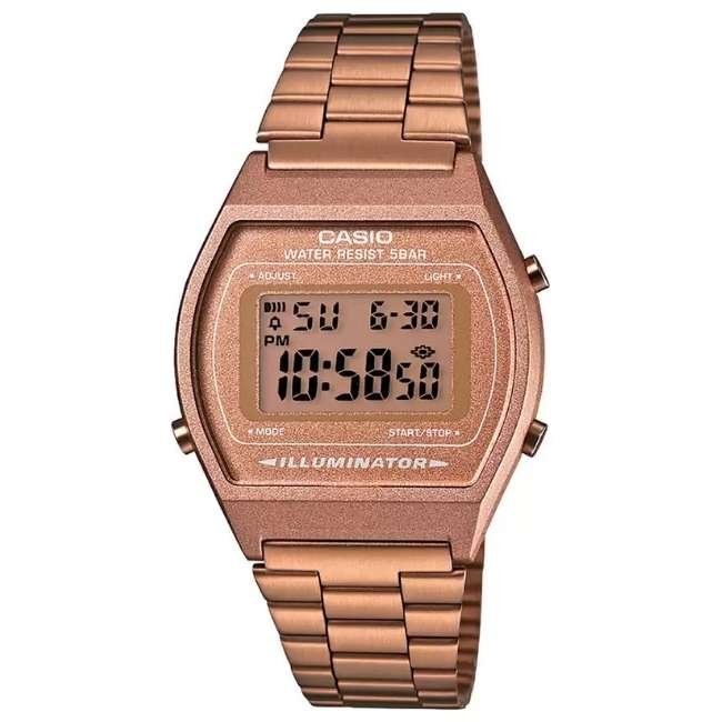 Casio Rectangular Unisex Black Watch D128