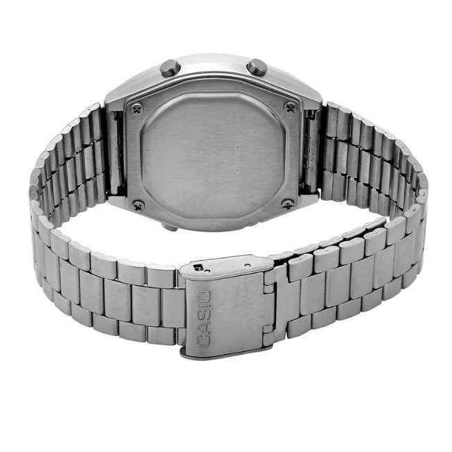 Casio Vintage Rectangular D129 Silver Unisex Watch