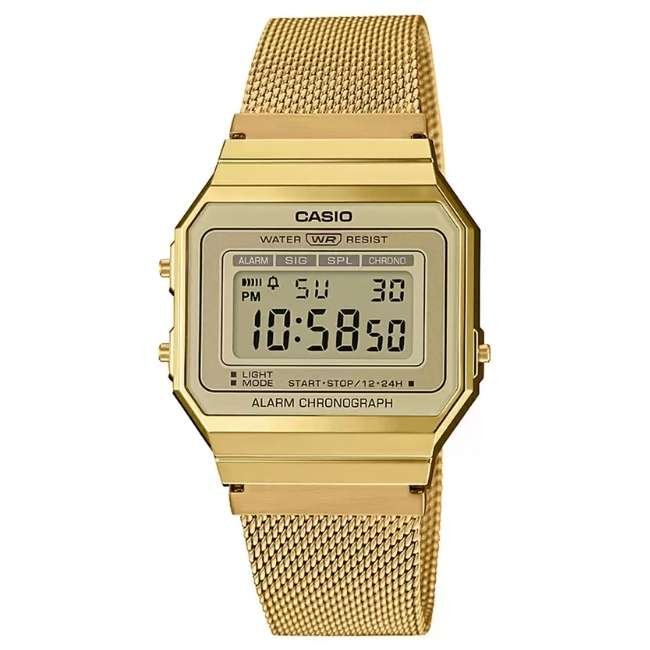 Casio Square Unisex Silver Watch D171