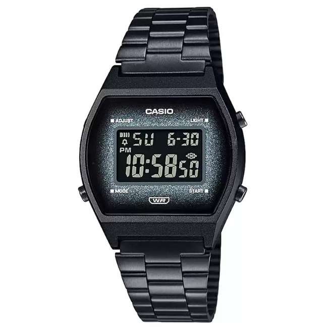 Casio Rectangular Unisex Black Watch D185