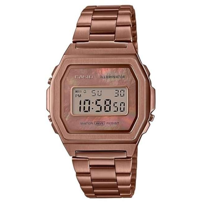 Casio Square Unisex Rose Gold Watch D197