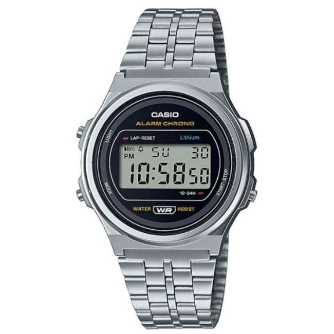 Casio Round Unisex Black Watch D223