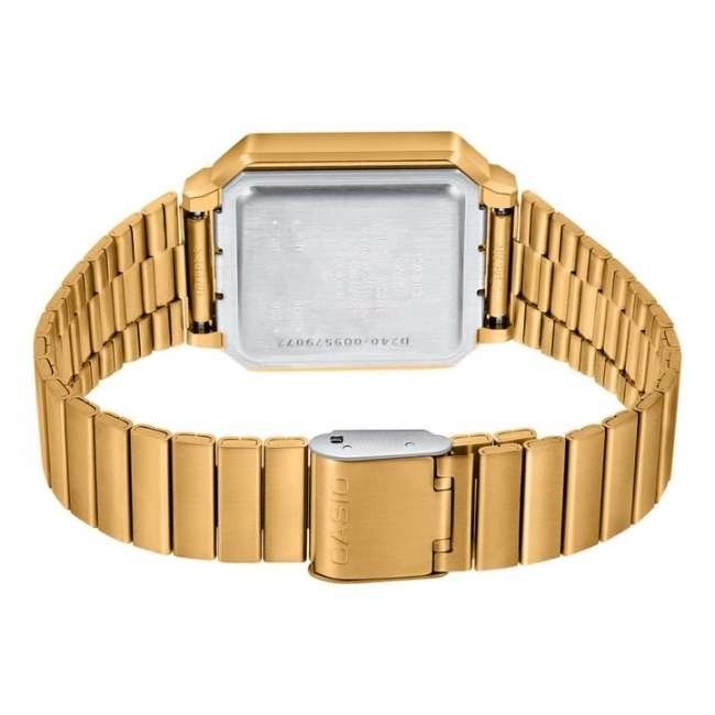 Casio Rectangular Unisex Gold Watch D240