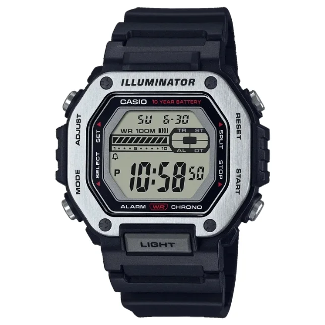 Casio Male Black Digital Resin Watch- D300