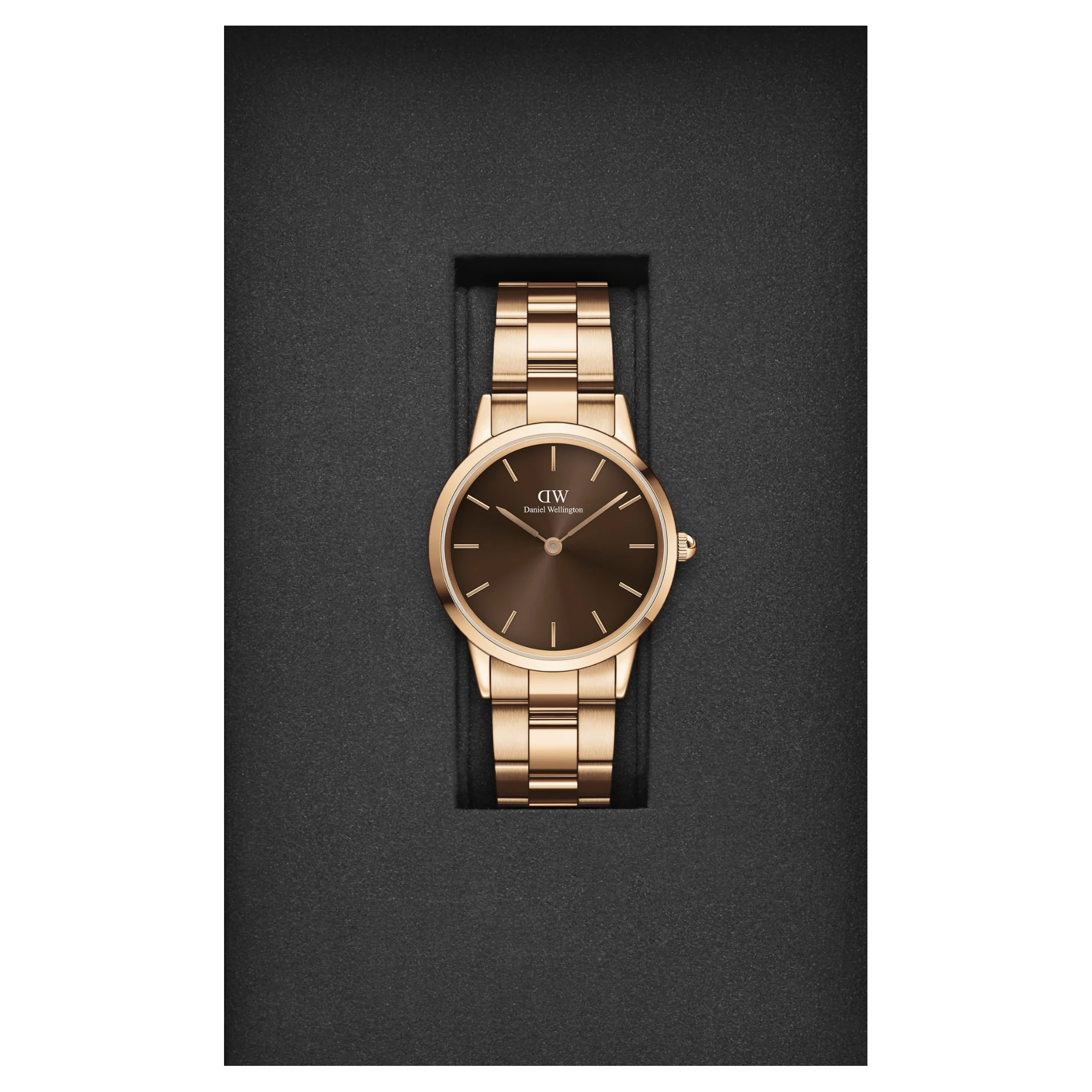 Daniel Wellington Iconic Link Amber 32 RG Brown-DW00100462