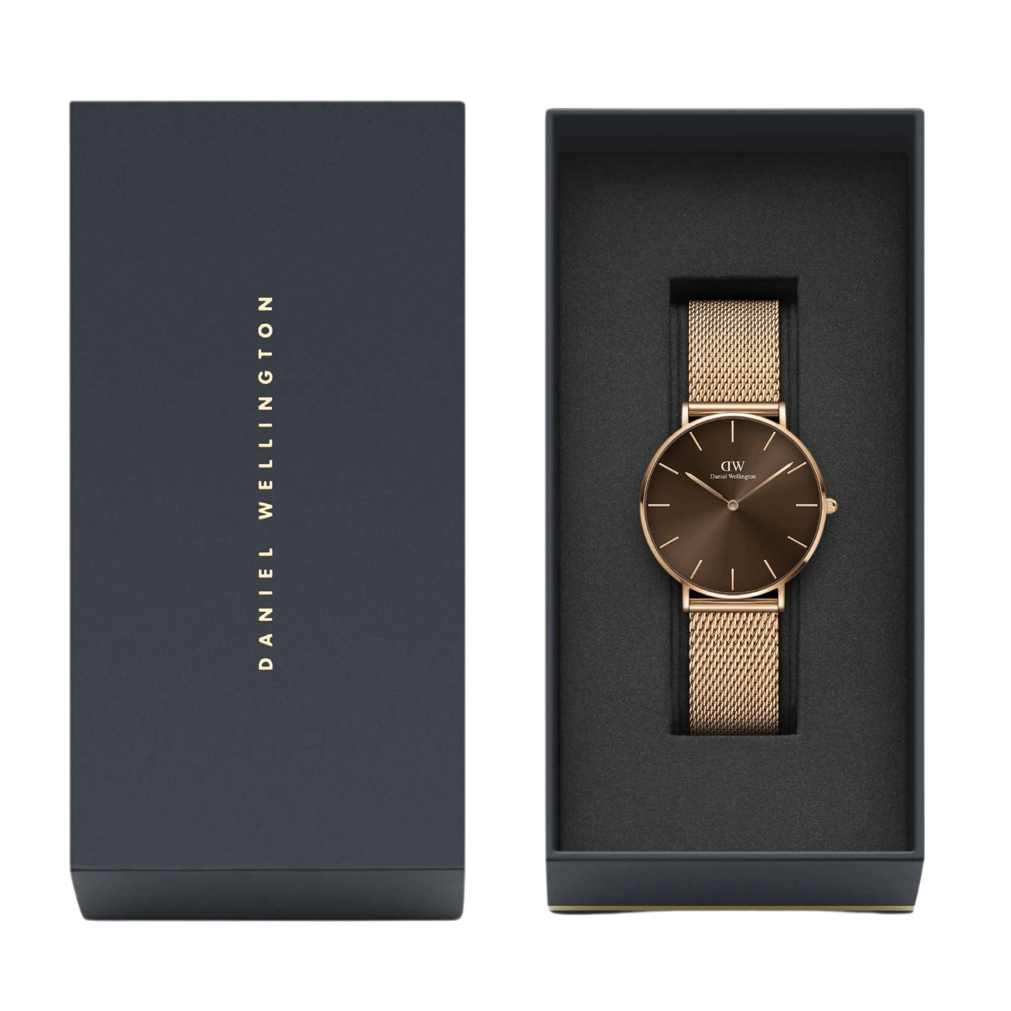 Daniel Wellington Petite Amber 36 RG Brown-DW00100478K
