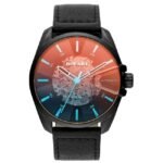 Diesel Round Black Men Watch Dz1967