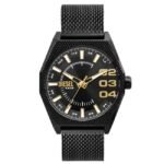 Diesel Round Black Men Watch Dz2194