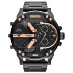 Diesel Round Black Men Watch Dz7312