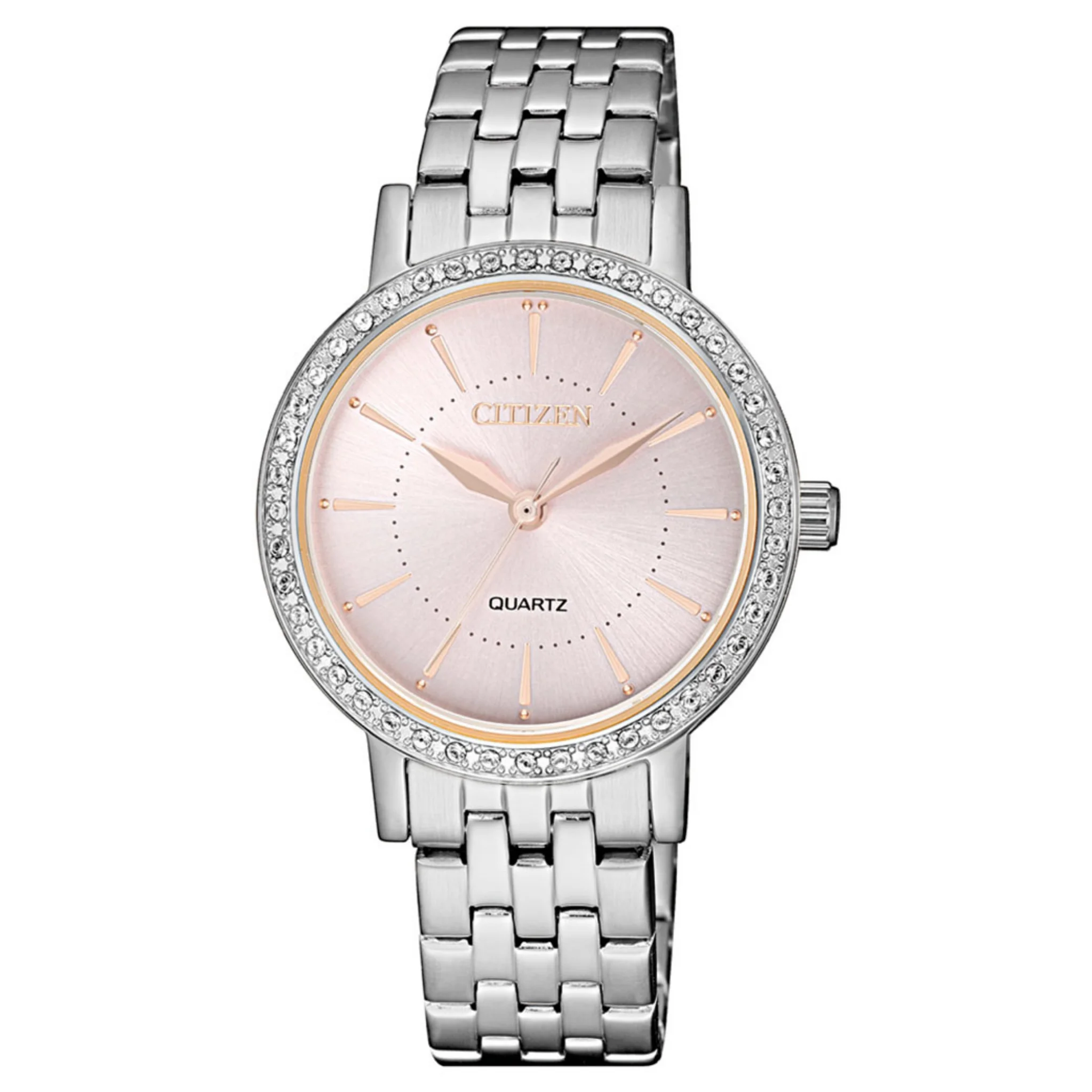 Citizen Quartz Pink Watch For Women -EL3041-87X