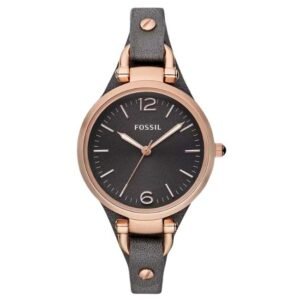 Fossil Round Gunmetal Women Watch Es3077