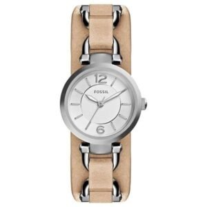 Fossil Round White Women Watch Es3854