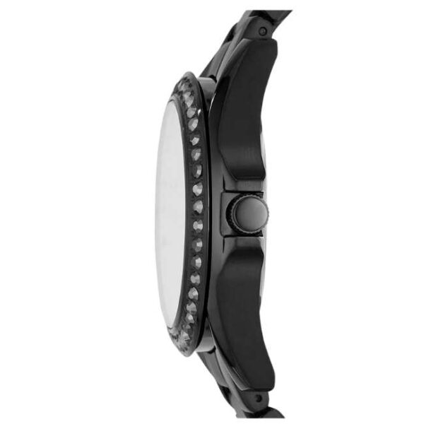 Fossil Round Black Women Watch Es4519