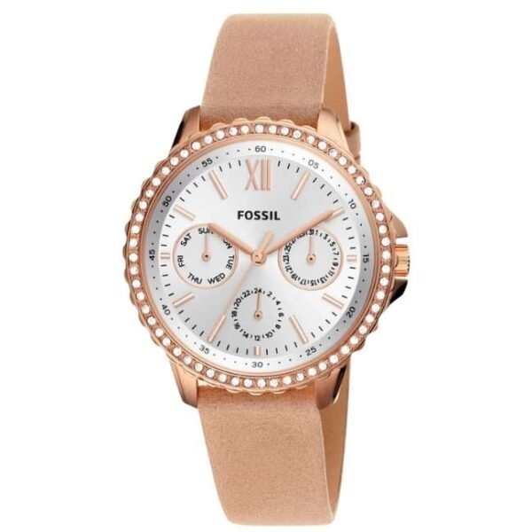 Fossil Round Cream Women Watch Es4888