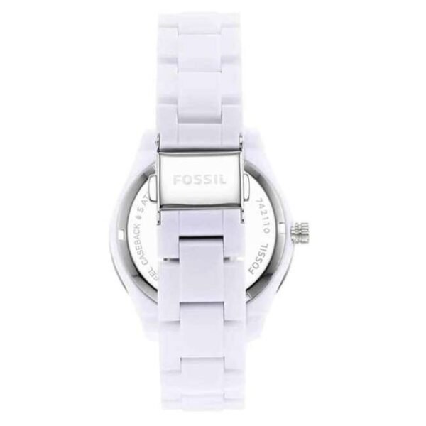 Fossil Round White Women Watch Es5151