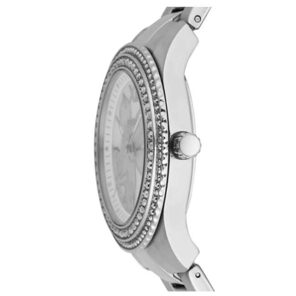 Fossil Round Mother Of Pearl, White Women Watch Es5191
