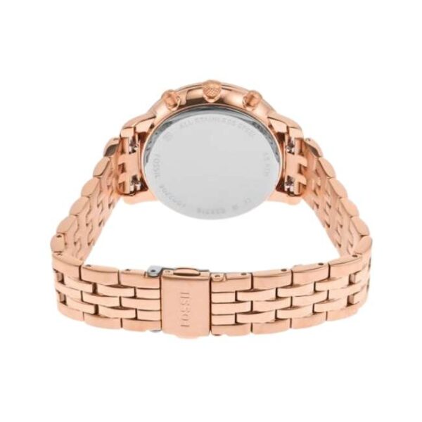 Fossil Round Brown, Mother Of Pearl Women Watch Es5218