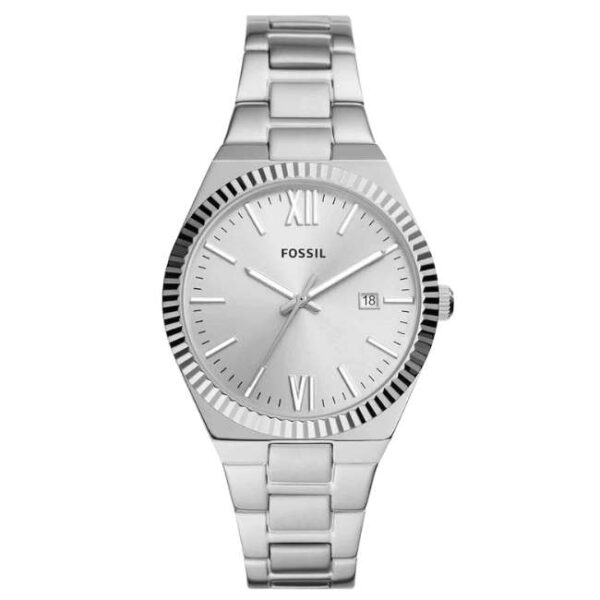 Fossil Round Silver Women Watch Es5300