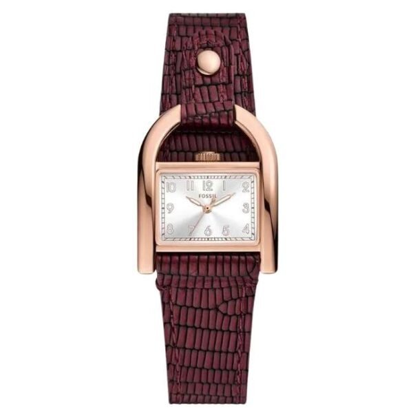 Fossil Rect/East-West Silver Women Watch Es5301