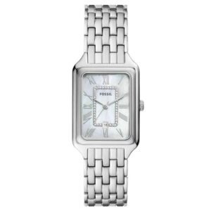 Fossil Rect/North-South White Mother Of Pearl Women Watch Es5306