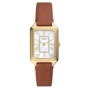 Fossil Rect/North-South White Mother Of Pearl Women Watch Es5307