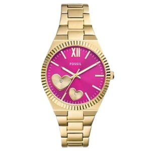 Fossil Round Pink Women Watch Es5325