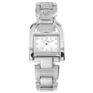 Fossil Rect/East-West Silver Women Watch Es5326