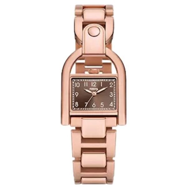 Fossil Rect/East-West Brown Women Watch Es5328