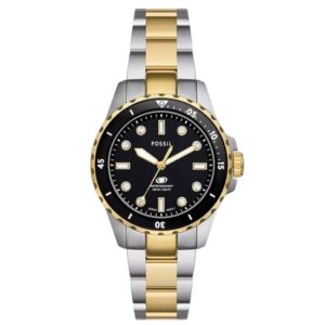 Fossil Round Black Women Watch Es5349